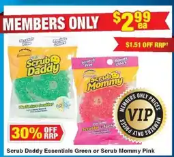 My Chemist Scrub Daddy Essentials Green or Scrub Mommy Pink offer