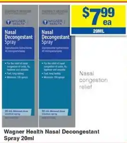 My Chemist Wagner Health Nasal Decongestant Spray offer