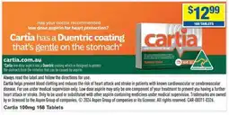 My Chemist Cartia 168 tablets offer