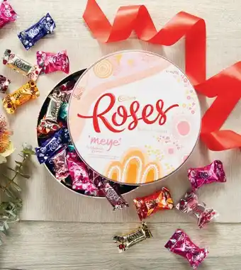 Coles Cadbury Roses Tin Chocolates 620g offer