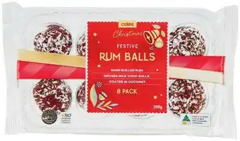 Coles Coles Rum Balls 8 Pack 200g offer