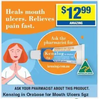 My Chemist Kenalog in Orabase for Mouth Ulcers offer