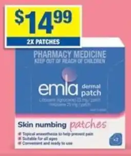 Emla Skin Numbing Patches x2