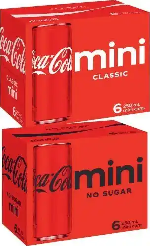 Coles Coca-Cola, Fanta or Sprite Mini Soft Drink 6x200mL offer