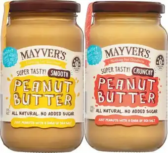 Coles Mayver’s Peanut Butter 375g offer