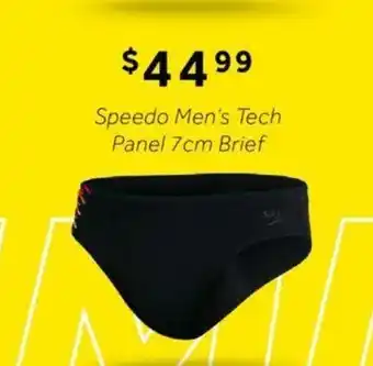 Rebel Speedo Men's Tech Panel 7cm Brief offer