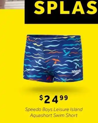 Rebel Speedo Boys Leisure Island Aquashort Swim Short offer
