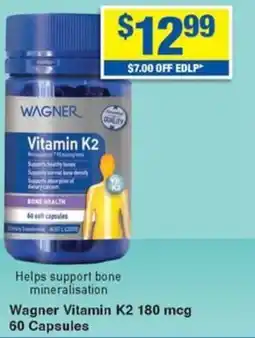 My Chemist Wagner Vitamin K2 60 Capsules offer
