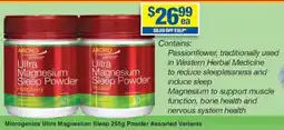 My Chemist Microgenics Ultra Magnesium Sleep Powder Assorted Variants offer