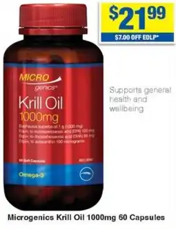 My Chemist Microgenics Krill Oil 60 Capsules offer