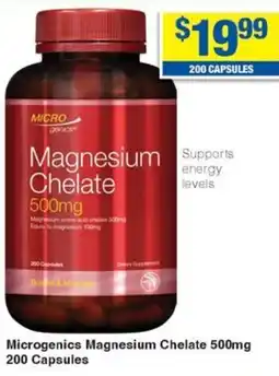 My Chemist Microgenics Magnesium Chelate 200 Capsules offer
