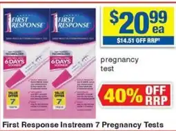 First Response Instream 7 Pregnancy Tests