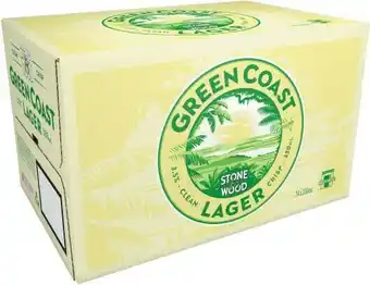 Coles Stone & Wood Green Coast Mid Lager Bottles 24x330mL offer