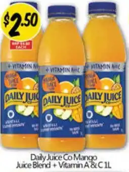 NQR Daily Juice Co Mango Juice Blend + Vitamin A&C offer