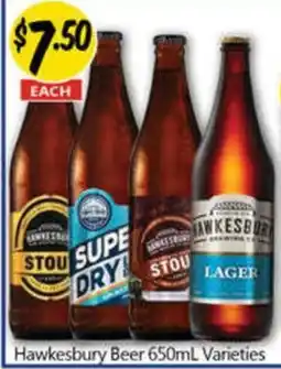 NQR Hawkesbury Beer Varieties offer