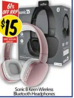 Sonic B Keen Wireless Bluetooth Headphones