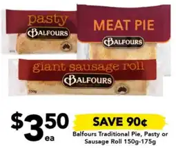 Balfours Traditional Pie, Pasty or Sausage Roll