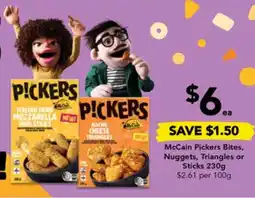 Drakes McCain Pickers Bites, Nuggets, Triangles or Sticks offer