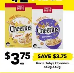 Drakes Uncle Tobys Cheerios offer
