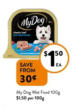 Foodworks My Dog Wet Food offer