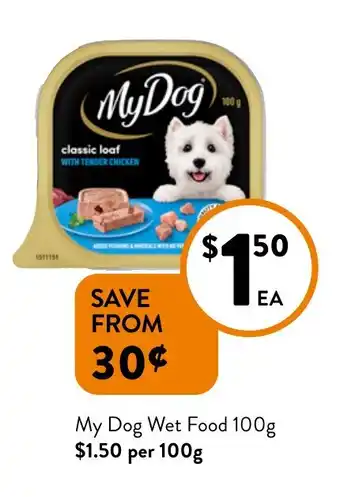 Foodworks My Dog Wet Food offer