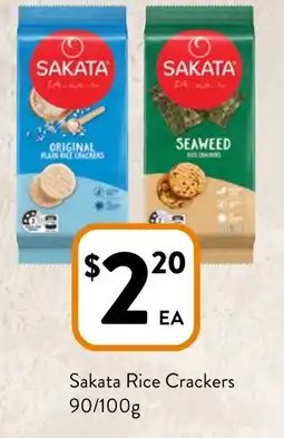 Foodworks Sakata Rice Crackers offer