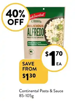 Foodworks Continental Pasta & Sauce offer