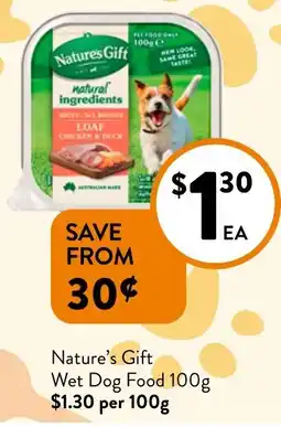 Foodworks Nature's Gift Wet Dog Food offer