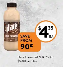 Foodworks Dare Flavoured Milk offer