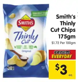 Spar Smith's Thinly Cut Chips offer