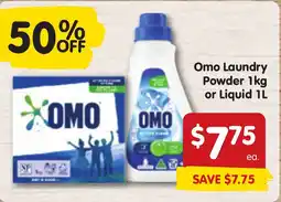 Spar Omo Laundry Powder or Liquid offer