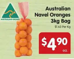 Australian Navel Oranges Bag