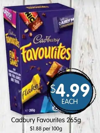 Spudshed Cadbury Favourites offer