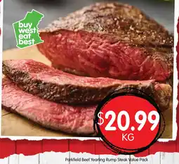 Spudshed Parkfield Beef Yearling Rump Steak Value Pack offer