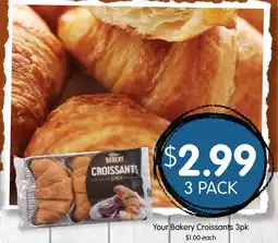 Spudshed Your Bakery Croissants 3pk offer
