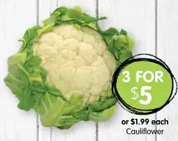 Spudshed Cauliflower offer