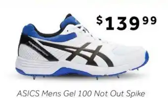 ASICS Mens Gel 100 Not Out Spike