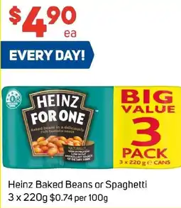 Foodland Heinz Baked Beans or Spaghetti offer