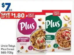 Foodland Uncle Tobys Plus Cereal offer
