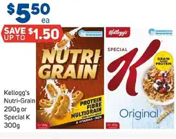 Foodland Kellogg's Nutri-Grain or Special K offer