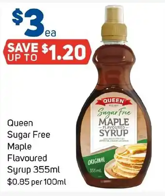 Foodland Queen Sugar Free Maple Flavoured Syrup offer