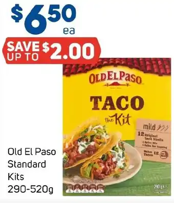 Foodland Old El Paso Standard Kits offer