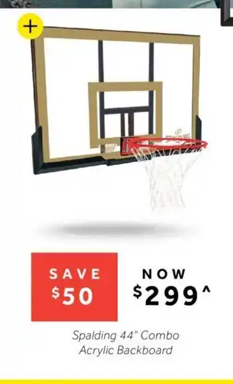 Rebel Spalding 44" Combo Acrylic Backboard offer