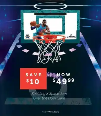 Rebel Spalding X Space Jam Over The Door Slam offer