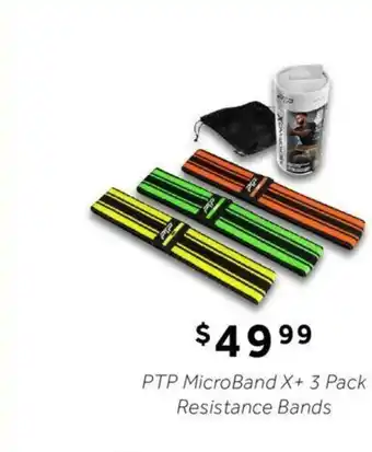 PTP MicroBand X+ 3 Pack Resistance Bands