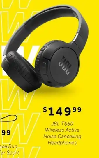 JBL T660 Wireless Active Noise Cancelling Headphones