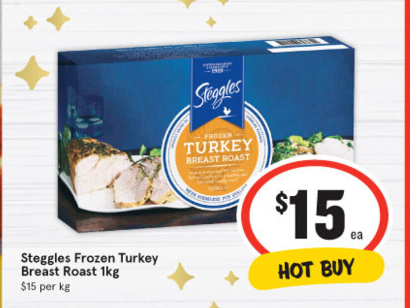 Steggles Frozen Turkey Breast Roast 1kg offer at IGA