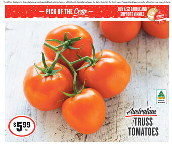 IGA Australian Truss Tomatoes offer