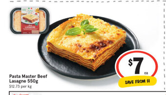 IGA Pasta Master Beef Lasagne 550g offer