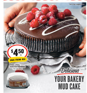 IGA Your Bakery Mud Cake 600g offer